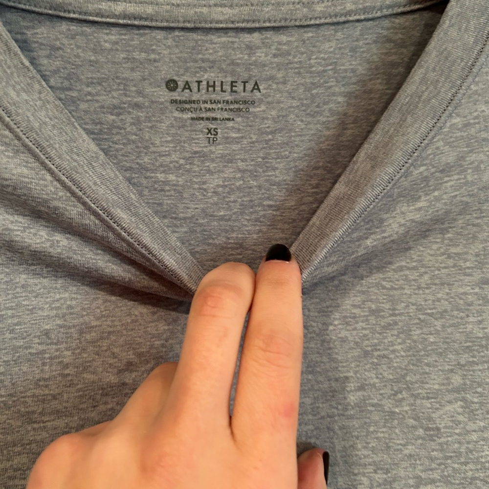 Athleta Uptempo Long Sleeve - light blue